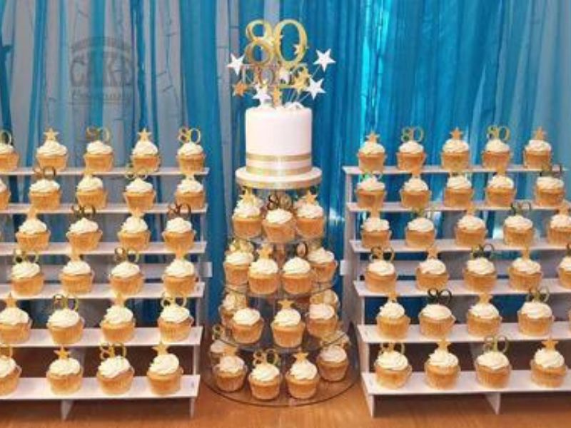 Wedding Party Cupcake Display