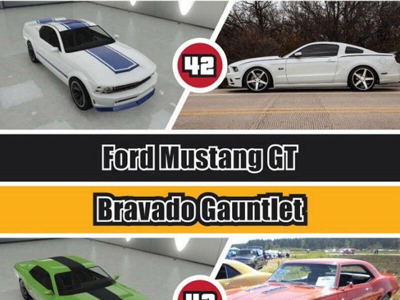 what are the cars in gta 5 in real life