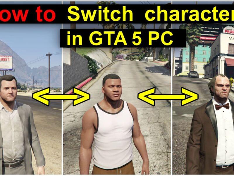 how to switch characters on gta 5