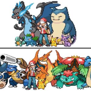 what is red's team pokemon