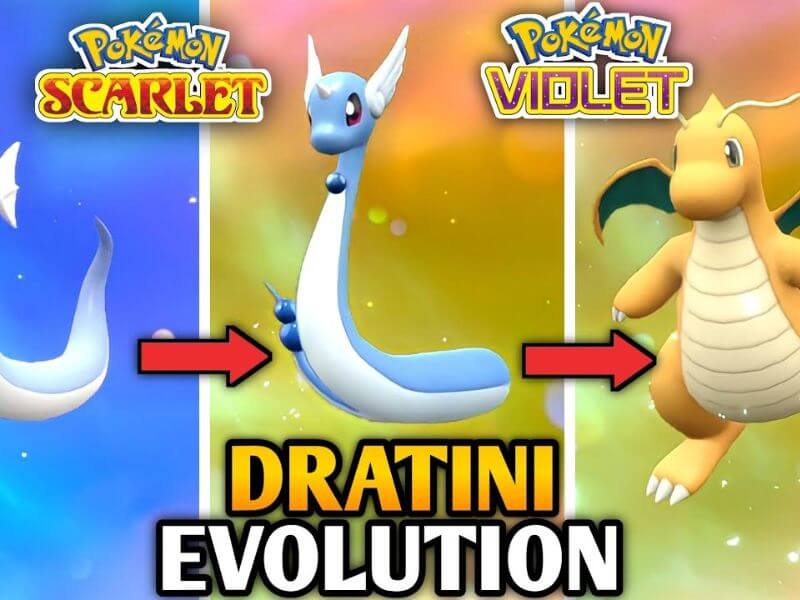 what level does dratini evolve in pokemon violet