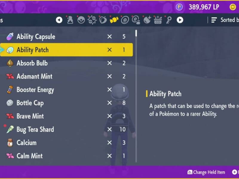 where to get ability patch pokemon scarlet