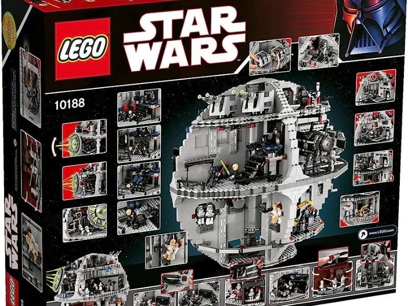 how many pieces is the lego death star