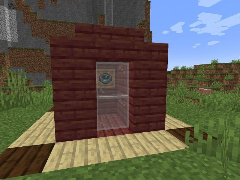 how to make windows in minecraft